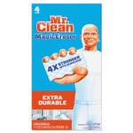 Mr. Clean Magic Eraser Extra Durable, 4.6 x 2.4, 0.7" Thick, 4/Box (PGC82038) View Product Image