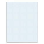 TOPS Quadrille Pads, Quadrille Rule (8 sq/in), 50 White 8.5 x 11 Sheets View Product Image