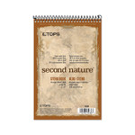 TOPS Second Nature Recycled Notepads, Gregg Rule, Brown Cover, 80 White 6 x 9 Sheets