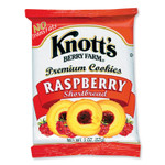 Knott's Berry Farm Premium Berry Jam Shortbread Cookies, Raspberry, 2 oz Pack, 36/Carton