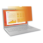 3M Touch Compatible Gold Privacy Filter for 13.3" Widescreen Laptop, 16:9 Aspect Ratio Product Image 