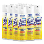 Professional LYSOL Brand Disinfectant Spray, Original Scent, 19 oz Aerosol Spray, 12/Carton