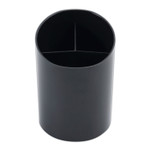 Universal Recycled Big Pencil Cup, Plastic, 4.38" Diameter x 5.63"h, Black (UNV08108) View Product Image