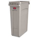 Rubbermaid Commercial Slim Jim with Venting Channels, 23 gal, Plastic, Beige (RCP354060BG) View Product Image