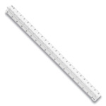 Staedtler Triangular Scale Plastic Architects Ruler, 12" Long, Plastic, White