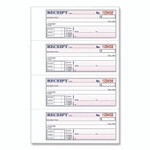 Adams Money/Rent Receipt Book, Two-Part Carbonless, 7.13 x 2.75, 200 Forms Total