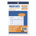 Rediform Delivery Receipt Book, Three-Part Carbonless, 6.38 x 4.25, 50 Forms Total