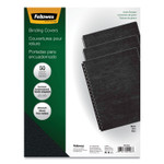 Fellowes Expressions Classic Grain Texture Presentation Covers for Binding Systems, Black, 11.25 x 8.75, Unpunched, 200/Pack (FEL52138) View Product Image