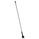 Rubbermaid Commercial Snap-On Fiberglass Dust Mop Handle, 1" dia x 60", Gray/Black (RCPM146) View Product Image