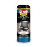 WEIMAN E-tronic Wipes, 1-Ply, 7 x 8, White, 30/Canister (WMN93A) View Product Image