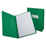 Oxford Title Panel and Border Front Report Cover, Three-Prong Fastener, 0.5" Capacity, 8.5 x 11, Light Green/Light Green, 25/Box (OXF52503) View Product Image