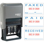 Shachihata Inc Self-Inking Message Dater, Paid/Faxed/Received, Blue/Red (XST40330) View Product Image