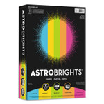 Astrobrights Color Paper -"Bright" Assortment, 24 lb Bond Weight, 8.5 x 11, Assorted Bright Colors, 500/Ream
