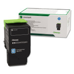 Lexmark 78C1UC0 Return Program Toner, 7,000 Page-Yield, Cyan (LEX78C1UC0) View Product Image