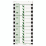 Lathem Time Time Clock Cards for Lathem Time 800P, One Side, 4 x 9, 100/Pack
