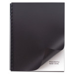 GBC Opaque Plastic Presentation Covers for Binding Systems, Black, 11 x 8.5, Unpunched, 50/Pack (GBC2514493) View Product Image