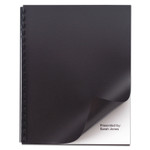 GBC Opaque Plastic Presentation Covers for Binding Systems, Black, 11 x 8.5, Unpunched, 50/Pack
