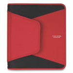 Five Star Tech Zipper Binder, 3 Rings, 1.5" Capacity, 11 x 8.5, Red/Black Accents