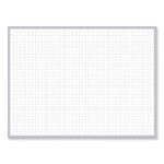 Ghent Non-Magnetic Whiteboard with Aluminum Frame, 36" x 23.81", White Surface, Satin Aluminum Frame