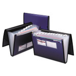 Pendaflex Professional Expanding Organizer, 7 Sections, Elastic Cord Closure, 1/6-Cut Tabs, Letter Size, Blue