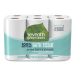 Seventh Generation 100% Recycled Bathroom Tissue, Septic Safe, 2-Ply, White, 240 Sheets/Roll, 12/Pack (SEV13733PK) View Product Image