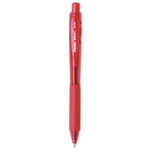 Pentel WOW! Ballpoint Pen, Retractable, Medium 1 mm, Red Ink, Translucent Red/Red Barrel, Dozen View Product Image