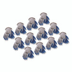 G-Tek GP Latex-Coated Cotton/Polyester Gloves, Large, Gray/Blue, 12 Pairs