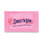 Sweet'N Low Zero Calorie Sweetener, 1 g Packet, 400 Packet/Box, 4 Box/Carton