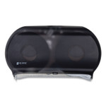 San Jamar Twin 9" Jumbo Tissue Dispenser, Classic, 19 x 5.25 x 12, Transparent Black Pearl (SJMR4000TBK) View Product Image