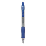 Pilot G2 Premium Gel Pen Convenience Pack, Retractable, Extra-Fine 0.38 mm, Blue Ink, Clear/Blue Barrel, Dozen (PIL31278) View Product Image