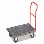 Rubbermaid Commercial Heavy-Duty Platform Truck Cart, 2,000 lb Capacity, 24 x 48 Platform, Black