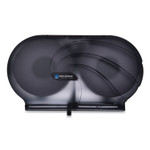 San Jamar Twin 9" JBT Toilet Tissue Dispenser, Oceans, 19 x 5.25 x 12, Transparent Black Pearl