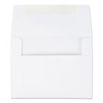 Quality Park Greeting Card/Invitation Envelope, A-2, Square Flap, Gummed Closure, 4.38 x 5.75, White, 100/Box (QUA36217) View Product Image