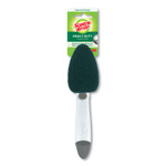 Scotch-Brite Soap-Dispensing Dishwand, 2.5 x 9.5, Yellow/Green, 4/Carton