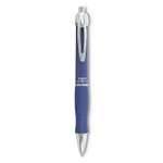 Zebra GR8 Gel Pen, Retractable, Medium 0.7 mm, Blue Ink, Blue/Silver Barrel, 12/Pack (ZEB42620) View Product Image