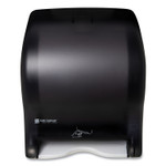 San Jamar Smart Essence Electronic Roll Towel Dispenser, 11.88 x 9.1 x 14.4, Black (SJMT8400TBK) View Product Image