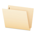 Pendaflex SmartShield End Tab Fastener Folders, 2 Fasteners, Letter Size, Manila Exterior, 50/Box (PFX62714) View Product Image