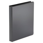 Universal Economy Round Ring View Binder, 3 Rings, 1" Capacity, 11 x 8.5, Black (UNV20961) View Product Image