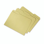 AbilityOne 7530015664136, SKILCRAFT Recycled File Folders, 1/3-Cut 2-Ply Tabs: Assorted, Letter Size, 0.75" Expansion, Yellow, 100/Box