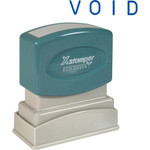 Shachihata Inc "Void" Pre-ink Stamp, 1/2"x1-5/8" Impression, Blue Ink (XST1117) View Product Image