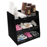 Vertiflex Commercial Grade Vertical Condiment Organizer, 9 Compartments, 14.5 x 11.75 x 15, Black