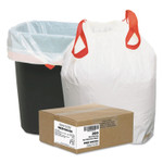 Draw 'n Tie Heavy-Duty Trash Bags, Drawstring, 13 gal, 24.5" x 27.38", White, 50 Bags/Roll, 4 Rolls/Box View Product Image