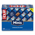 CLIF Bar Energy Bar, Mini Chocolate Chip, 0.99 oz Bar, 20/Box