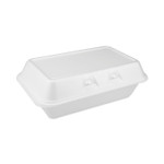 Pactiv Evergreen SmartLock Foam Hinged Lid Container, Medium, 8.75 x 5.5 x 3, White, 220/Carton (PCTYHLW01880000) View Product Image