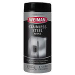 WEIMAN Stainless Steel Wipes, 1-Ply, 7 x 8, White, 30/Canister (WMN92) View Product Image