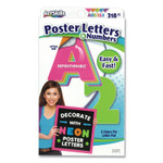 ArtSkills Neon Color Poster Letters and Numbers, 310/Pack (ASKPA1464) View Product Image