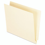 Pendaflex Manila End Tab Folders, 9.5" High Front, Straight 1-Ply Tabs, Letter Size, Manila, 100/Box