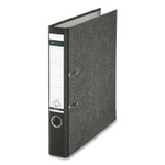 Leitz European Premium A4 Lever-Arch Two-Ring Binder, 2" Capacity, 11.7 x 8.27, Black Marble (LTZR50) View Product Image