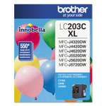 Brother LC203C Innobella High-Yield Ink, 550 Page-Yield, Cyan