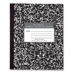 Roaring Spring Marble Cover Composition Book, Wide/Legal Rule, Black Marble Cover, (48) 8.5 x 7 Sheets
